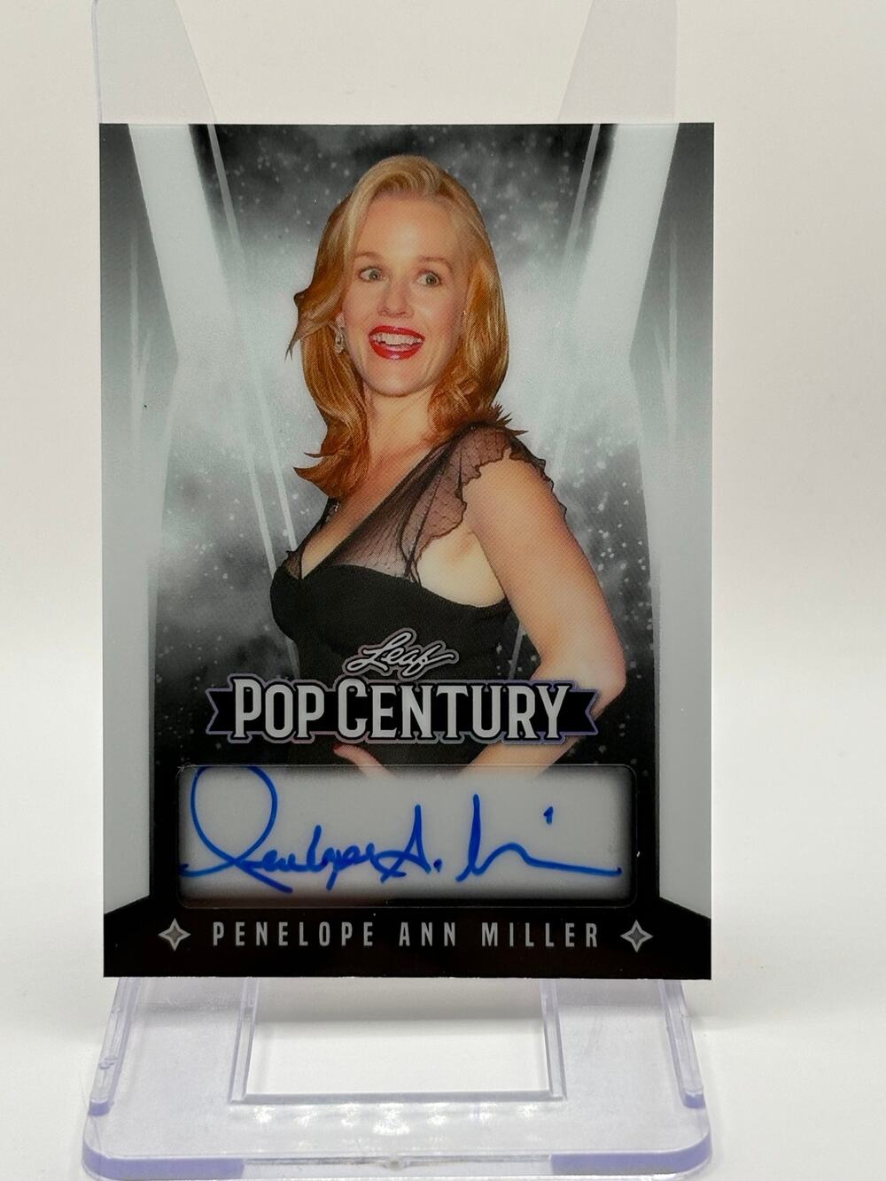 2024 Leaf Pop Century Penelope Ann Miller White Auto 1/1 SSP Carlito's Way